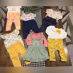 Baby Girl Outfits- size 3-6 months